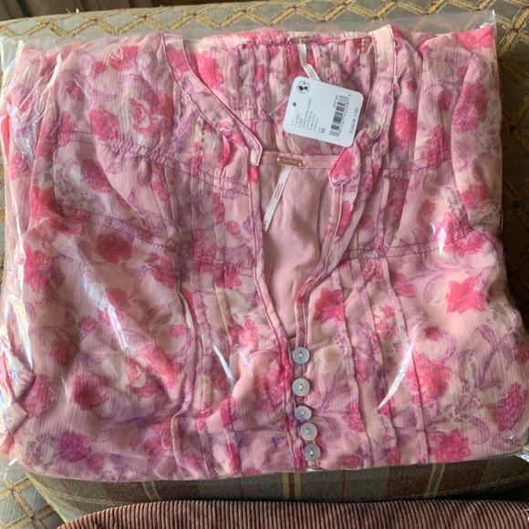 Free People See it Through Maxi Dress…Pink/Rose…NWT - Picture 4 of 4